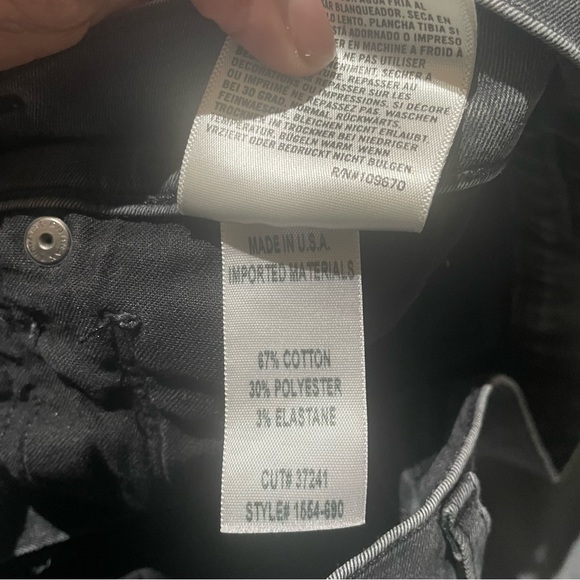 Citizens of Humanity Agnes Mid-Rise Slim Straight Jeans in Washed black Size 27 - Picture 8 of 12